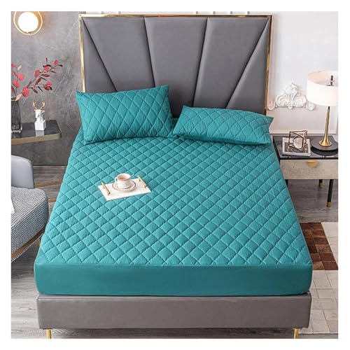 Protège-matelas imperméable 90x200x30 cm gris drap-housse en coton