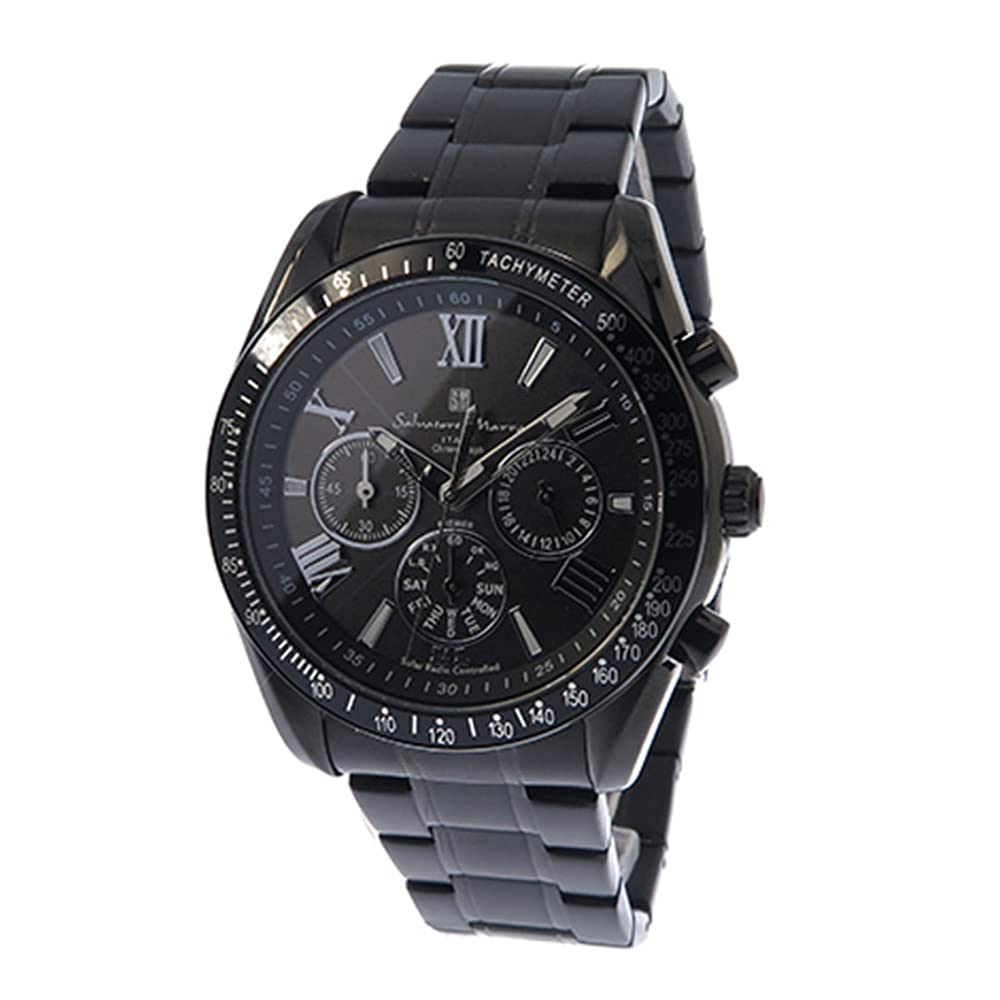 sarubato-re Mala Solar Chrono Men's watch sm15116 – bkbksv Black
