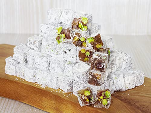 Çerez Pazarı Cerez Pazari Turkish Delight Pistachio Candy Gourmet Premium Vegan Sweets Small Gift Box 7.4Oz thumb #5