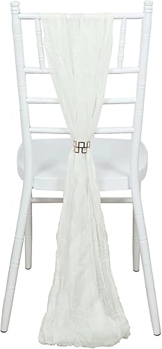 Balsa Circle 5 gasa de terracota gasa algodón fajas silla fajas boda fiesta eventos recepción catering decoración del hogar suministros