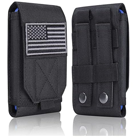 Heyqie Black Tactical Molle Cellphone Pouch Case Cover