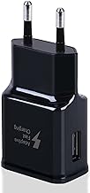 Quick Charge Adaptive USB Wall Charger for Samsung Galaxy S22 S21 S20 S10 S5 S6 S7 S8 S9/Edge/Plus/Active, Note 5/8/9/10/20, Original Replacement 15W EP-TA20 Quick Charger