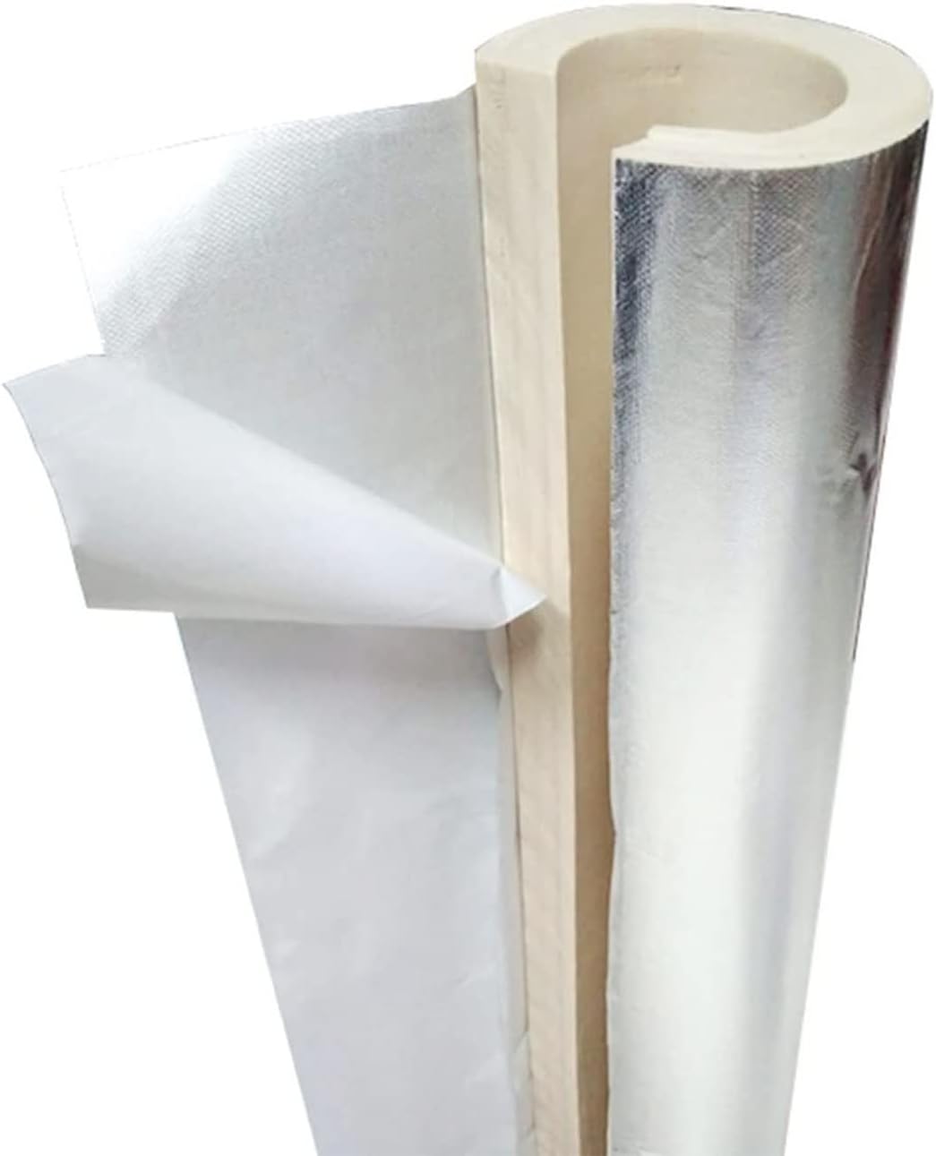 Water Pipe Insulation Layer, Thick 15/20mm(0.59"/1.18") Semi-Split Rubber-Plastic Heat Preservation Tube, Air Conditioner Pipe Heat Insulation, 1m(3.3ft) Length (Size : 60mm/2.36in x 15mm/0.59in)