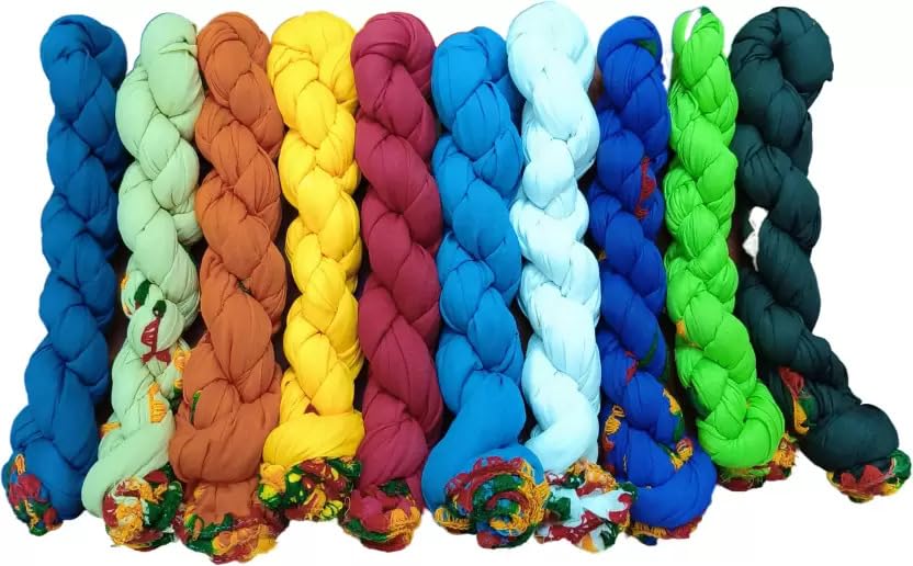 nakoda creation Cotton Blend Solid Dupatta For Women,Pack of 10_SAMOSA PACK OF 10-picture-51