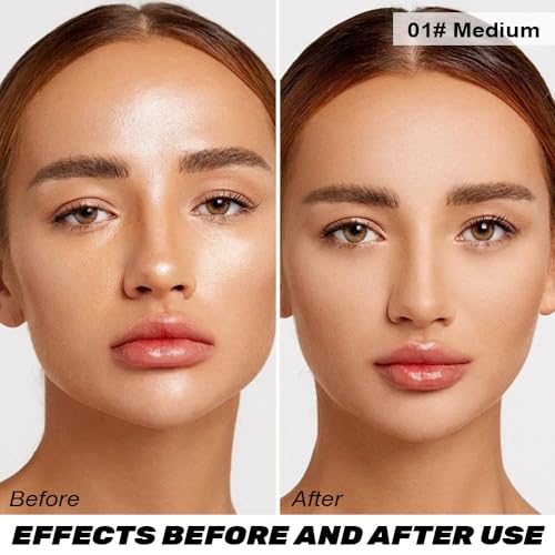 Image of FeiCuiYun Baked Balance Illuminating Foundation, Oil Control Matte Perfection Face Powder - Medium | Buildable Sheer to Light Coverage | Flawless Satin Finish
