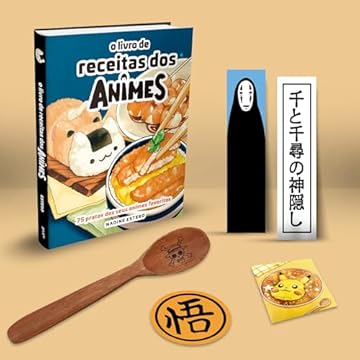 Capa do livro O Livro de Receitas dos Animes: 75 pratos dos seus animes preferidos (Edição Limitada de Colecionador)