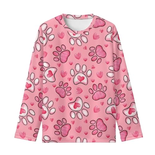 Image of Long Sleeve Shirts for Girls Winter Tops 3-16t Cartoon T Shirts for Fall Clothes