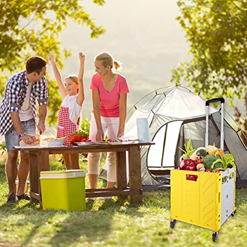 Kristy Trolley mit Rädern, 70 kg Kapazität, zusammenklappbarer Einkaufstrolley, Griff aus Aluminiumlegierung. – Bild 6