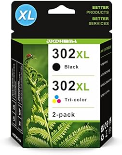302 XL Ink Cartridges Combo Pack, High Yield, 302 Ink Cartridges Black and Color Remanufactured for HP302 XL 302XL for HP Envy 4520 4527 OfficeJet 3830 3831 4650 DeskJet 3630 1110 Printer (2 Pack)