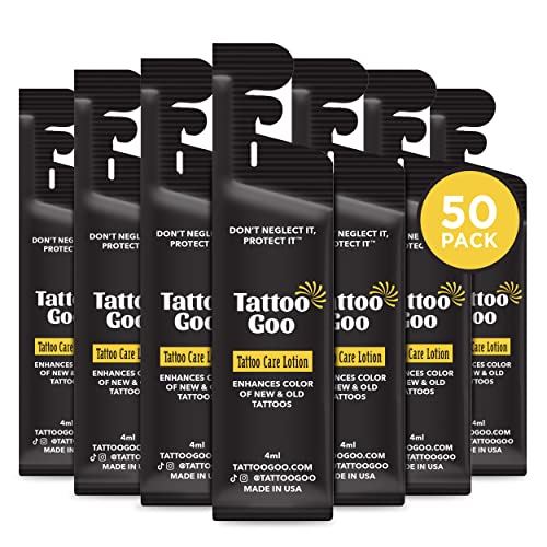 Tattoo Goo Tattoo Care Lotion, 50 Pk Travel Size, Soothes