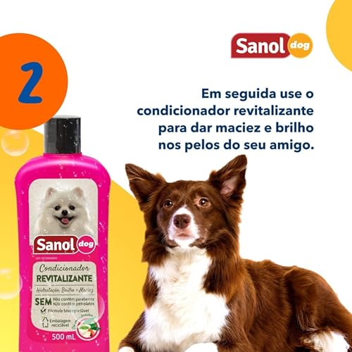 Sanol Dog Kit - Shampoo / Condicionador / Ganhe 1 Colônia Variado Verde