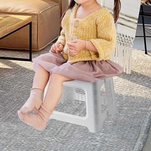 Taburete plegable de cocina para hogar e interior con respaldo de conejo 5