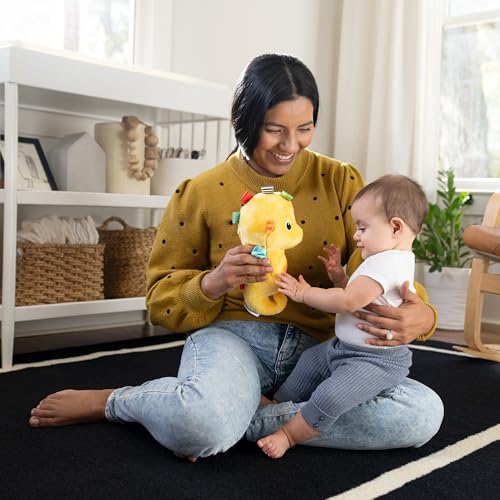 Image of Baby Einstein Sea Dreams Seahorse Plush Soother Toy, with Music and Lights, Ages 0 Months and Up, Yellow