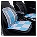 Produktbild FGHCHMY Autositzbezug Sommerkissen Cool Pad Matte Atmungsaktive Gesundheit Für Autozubehör Bürostuhl EPT  2 Stück (Farbe: Blau + Weiß)