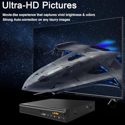 image for MAITE DVD Player, HDMI AV Output, All Region Free CD DVD Players for T