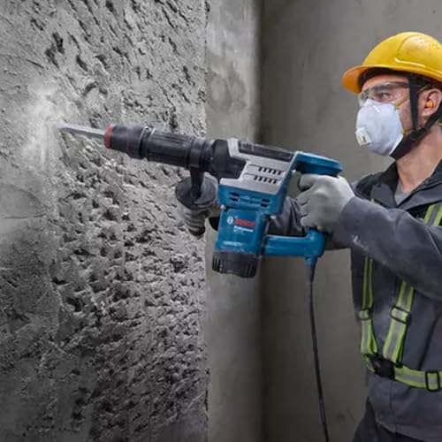 Image of BOSCH GSH 5 HX Professional Demolition Hammer | 2,900 BPM, 1,100 W | 7.8 J Impact Energy | Low Vibration & Durable Build | Ergonomic Soft-Grip Handle | Heavy-Duty Chiseling | 1-Year Warranty