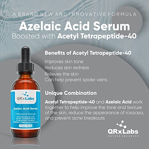 New! 10% Azelaic Acid Serum - Reduce Redness: Anti Redness/Hyperpigmentation Treatment For Face - Non Irritating Gel For Acne-Prone Or Sensitive Skin #TOP2