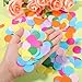 TIESOME Pack of 5000 Confetti Round, 1 Inch Paper Confetti Multicoloured Round Confetti Paper Confetti Circles Rainbow Confetti for Wedding Birthday Party Decoration Crafts DIY