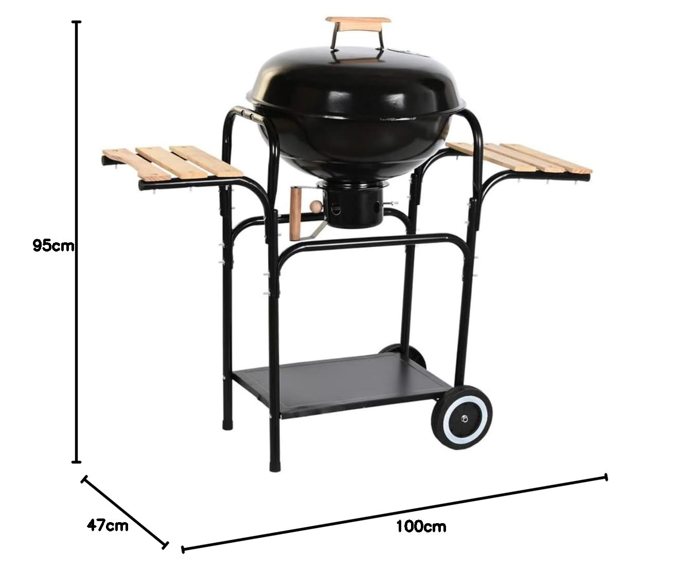 Barbacoa DKD Home Decor Madera Acero (100 x 47 x 95 cm)
