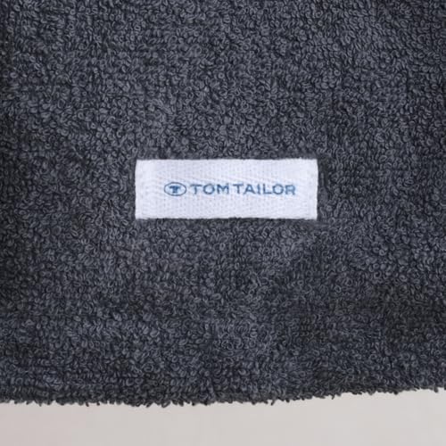Albornoz de Kimono Tom Tailor gris de algodón para mañanas relajadas en casa 7
