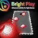 Brightz Cornhole Board Edge Lights with LED Bags - Includes 4-Pack of LED Cornhole Bags + TossBrightz Cornhole Board Edge Lights - The Ultimate Night Time Cornhole Master Set