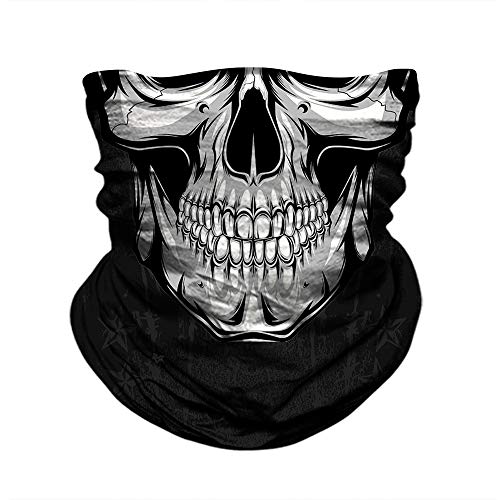 Image of Skull Face Mask Bandanas, Neck Gaiter, Headwear, Magic Scarf, Headband for dust Sun Wind