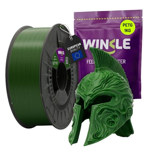Winkle PETG Filament 1.75 mm Fir Green, 300 g Spool, 3D Printer Filament