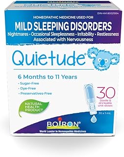 Boiron Quietude, 30 Unit-Doses (1 ml Each), Children's Homeopathic Medicine for the Relief of Mild Sleeping Disorders, Irr...