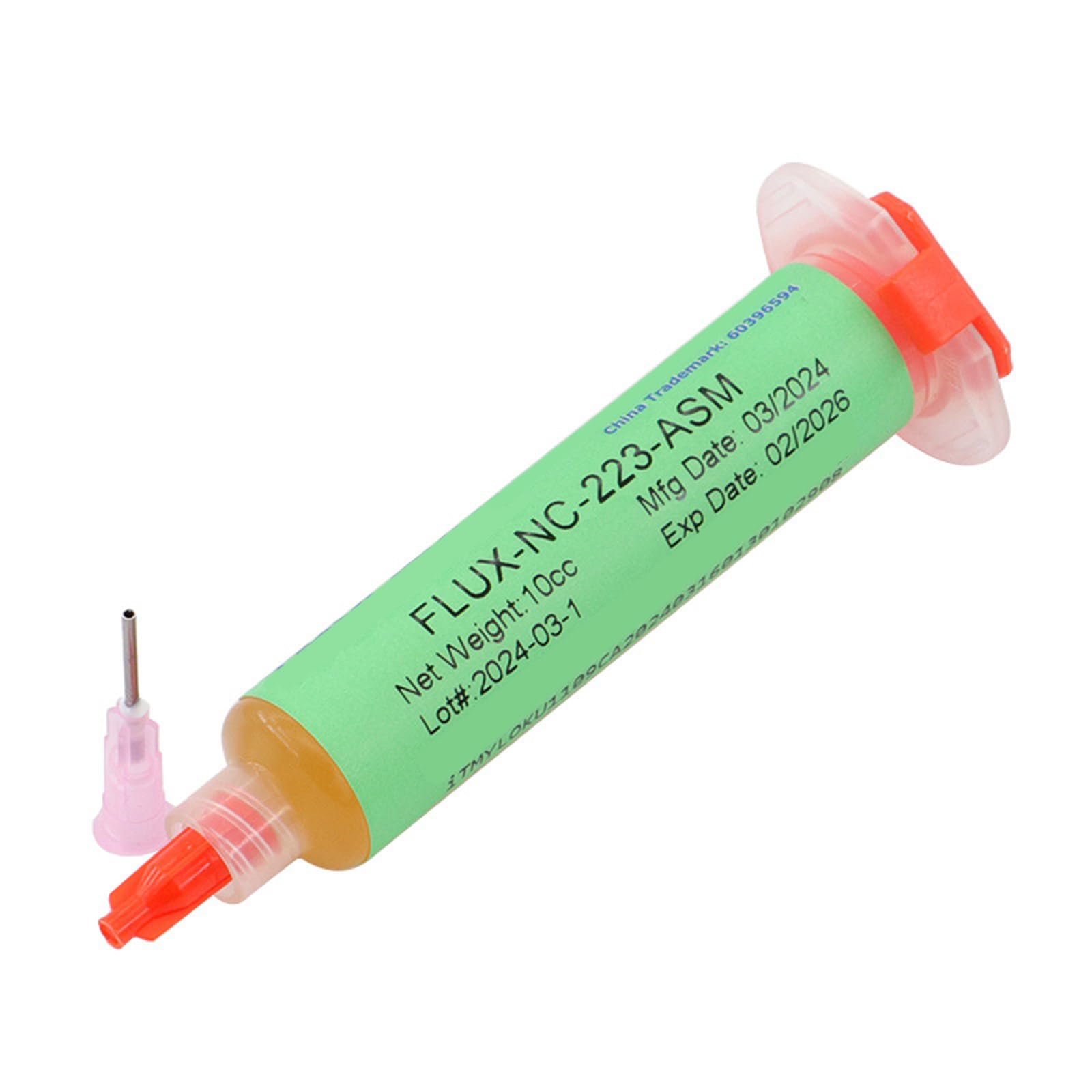 Solder Fluxed NC559ASM / NC223ASM / NC218ASM Not Clean Soldering Fluxed Pastes Rosin Tacky Soldering with Needle Chip Pastes