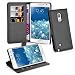 Produktbild Cadorabo Hülle für Samsung Galaxy Note Edge in Phantom SCHWARZ - Handyhülle mit Magnetverschluss, Standfunktion und Kartenfach - Case Cover Schutzhülle Etui Tasche Book Klapp Style