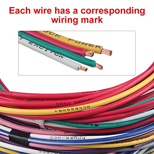 14 Circuit Wiring Harness Kit, Professional Universal Electrical Wire Harness, Car Modification Circuit 14 Fuse Compatible with Chevy Ford Chrysler Mopar Muscle Car - Image 5