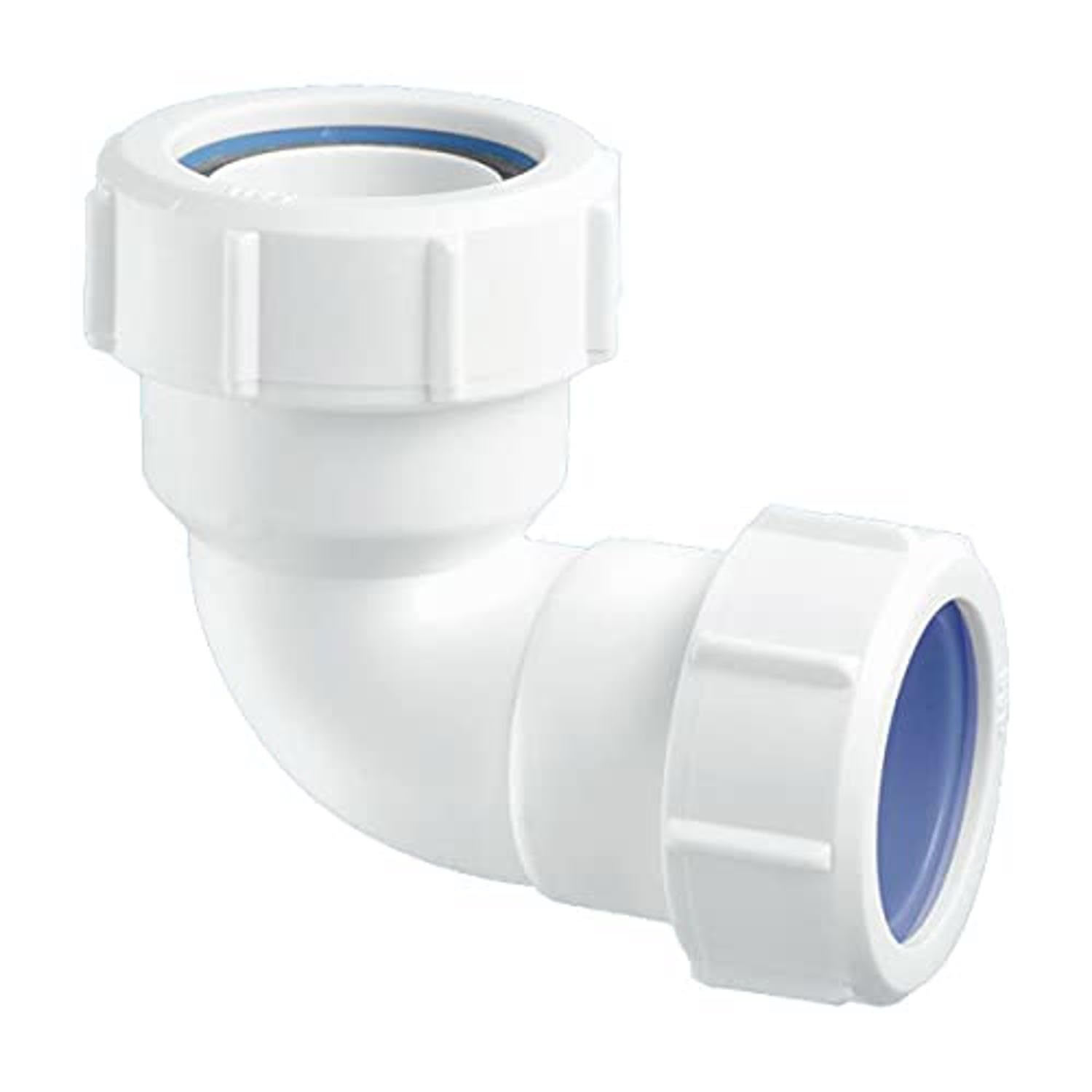 McAlpine MS4 1.25"" 90° Waste Pipe Multi Fit Compression Fitting Bend Joint XX46