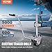 VEVOR Electric Trailer Dolly, 5000lbs Towing Capacity, 350W 12V Trailer Jockey Wheel with 22 ft/min Moving Speed, 12''-24.8'' Adjustable Clamp Height & 8'' Rubber Tire, for Moving Trailer Caravan Boat