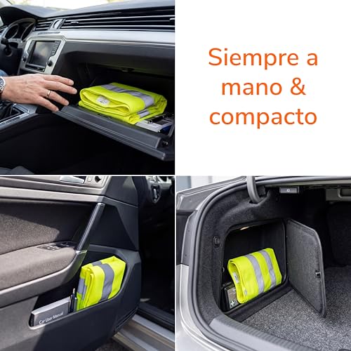 Miniatura 6 de Upgrade4cars Chaleco Reflectante Coche Homologado Dgt - Pack De 2