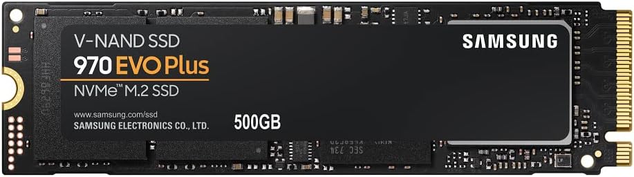 Samsung EVO 970 Plus 500GB PCIe M.2-2280 NVMe Internal Solid State Drive with V-NAND Technology with 512MB Cache - View 1