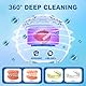Ultraschallreinigungsgerät Zahnschiene, 45k HZ Ultraschallreiniger für Zahnersatz, Aligner, Retainer, Whitening Trays, Night Dental Mouth Guard, 190ml UV Reinigungsgerät für Zu Hause Oder auf Reisen
