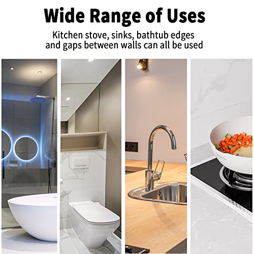 Tieumioe Caulk Strip Tape Sealant Strip, 1Pc Aluminum Foil Self-Adhesive Decorative Sealing Tape Waterproof Sealant Tape For Kitchen Countertop,Sink,Bathroom,Toilet,And Bathtub Floor Edge Protector #TOP3