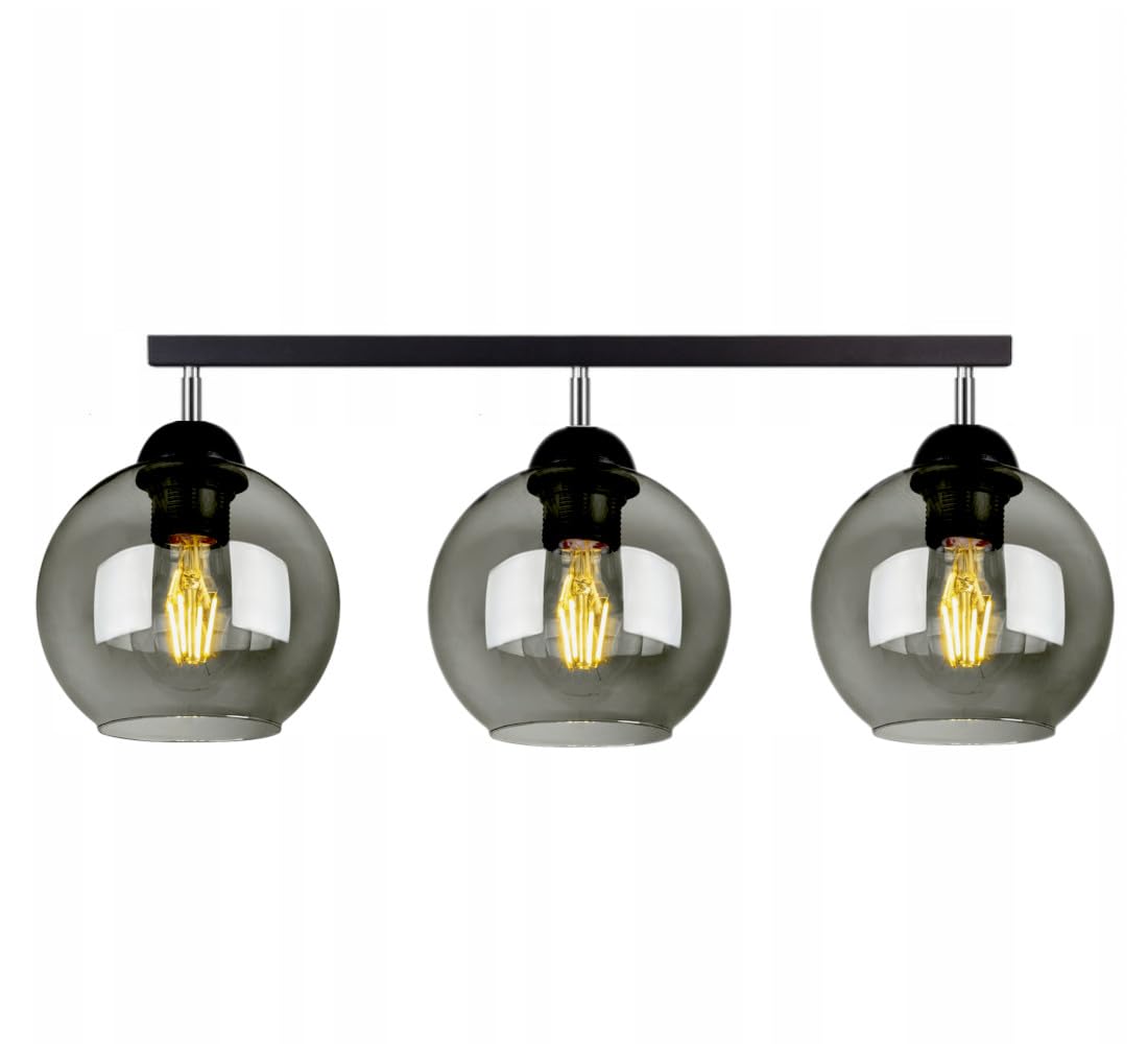 FKL DESIGN Home Deco Ceiling lamp Pendant lamp Hanging lamp wall lamp Table lamp Light Pendant Light Ball Black Gray White lamp from Series 830 Different Versions (BG3)