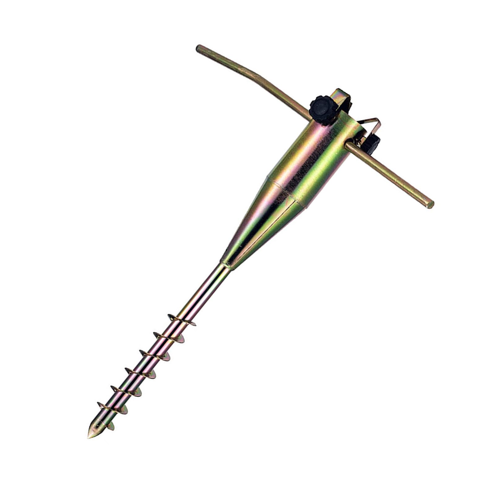Wytrzymała kotwica do parasola plażowego 55,9 cm – metalowa podstawa śrubowa zapewnia stabilne wsparcie, idealna do wietrznych warunków, idealna do użytku na zewnątrz, na patio i na plażę.