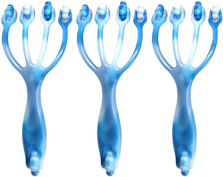 Healifty Handheld Four Claws Roller Massager 7.48 Inch Compact Muscle Massage Tool for Neck Foot Body Head Relief Portable Design