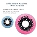 JHKJ 8 Pack Inline Wheels 62mm 64mm 68mm 70mm 72mm Hardness 80A Inline Replacement Wheels for Indoor Outdoor Pink and Blue,Pink,72mm