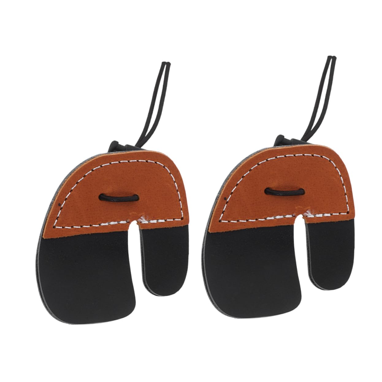 Parliky 2Pcs Finger Guard Double Layer Skid Finger Tabs for Bow Shooting Convenient Protectors for Comprehensive Finger Safety Stylish Design for All Skill Levels