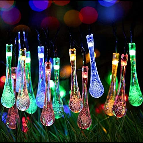 Image of Xenith 14 LED Crystal Bubble Waterdrop Fairy String Lights for Diwali Christmas Xmas Tree New Year Party Birthday Wedding Garden Indoor Outdoor Decoration Light (Multicolor, 3.5 Meter)