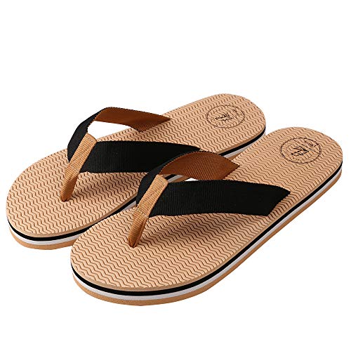 Stylish Unisex Flip Flops - Cushioned Memory Rubber Sandals with Knot Design, Durable EVA Sole & Weatherproof Traction for Summer Travel & Everyday Use