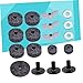 Totority Cymbal Replacement Accessories Set Felt Washers Nuts Pads Sleeves for Drum Kit Grey