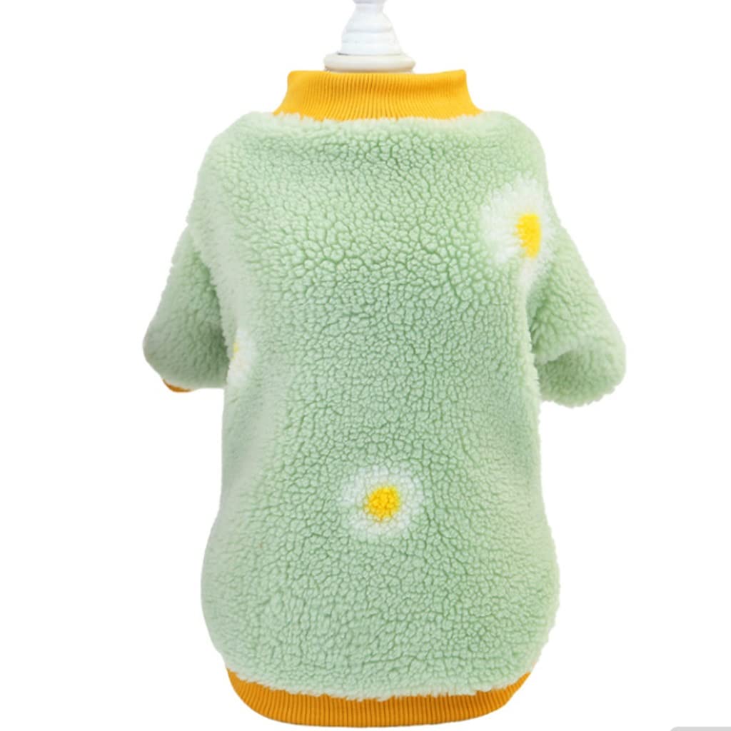 Manteau chaud pour petit chien vert taille M costume d'hiver animaux