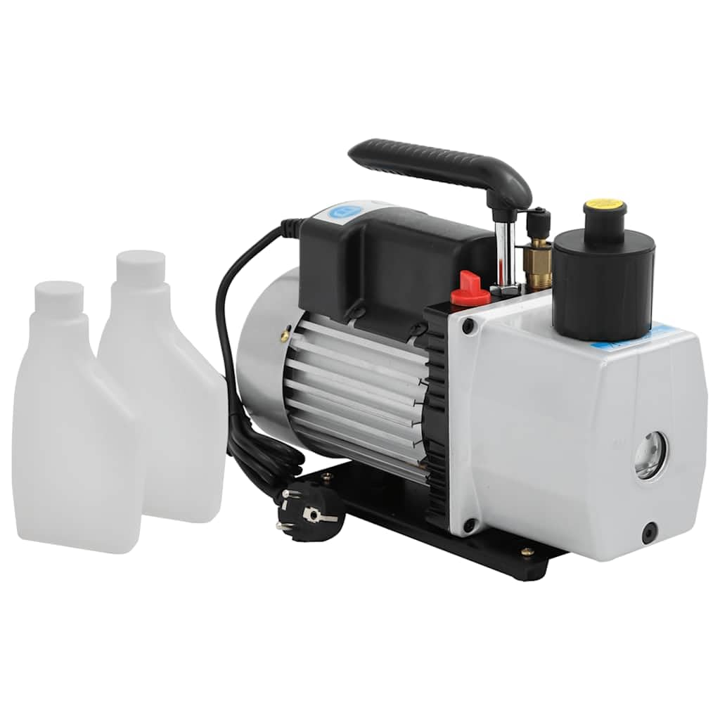 2-Stufige Vakuumpumpe 50 L/Min für Klimaanlage Kältemittel, Unterdruckpumpe mit Aluminiumgehäuse und Ölschauglas, geeignet für Kühlsysteme und Vakuumverpackung