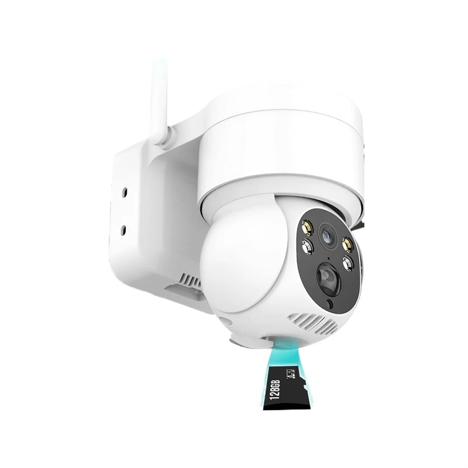 Telecamera Wifi Esterno, Telecamera PTZ solare Telecamera di sicurezza CCTV solare wireless 1080p Telecamera IP PTZ ricaricabile con batteria esterna con pannello solare ,Sicurezza, Antifurto(Wifi Cam