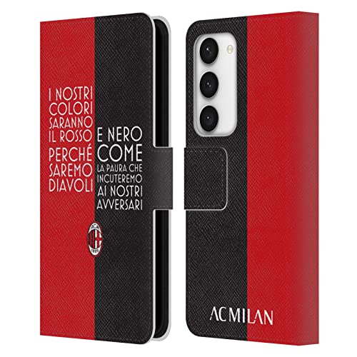 Funda Samsung Galaxy S23 5G AC Milan evita arañazos carcasa tipo libro tarjetero