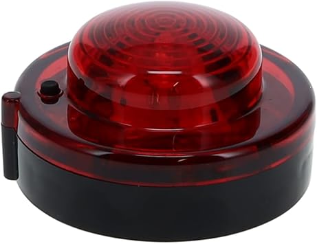 RoadPro LED منارة على جانب الطريق RP911R ضوء تحذير سلامة الطوارئ جولة توهج LED المغناطيسي مع رؤية 360 درجة أحمر